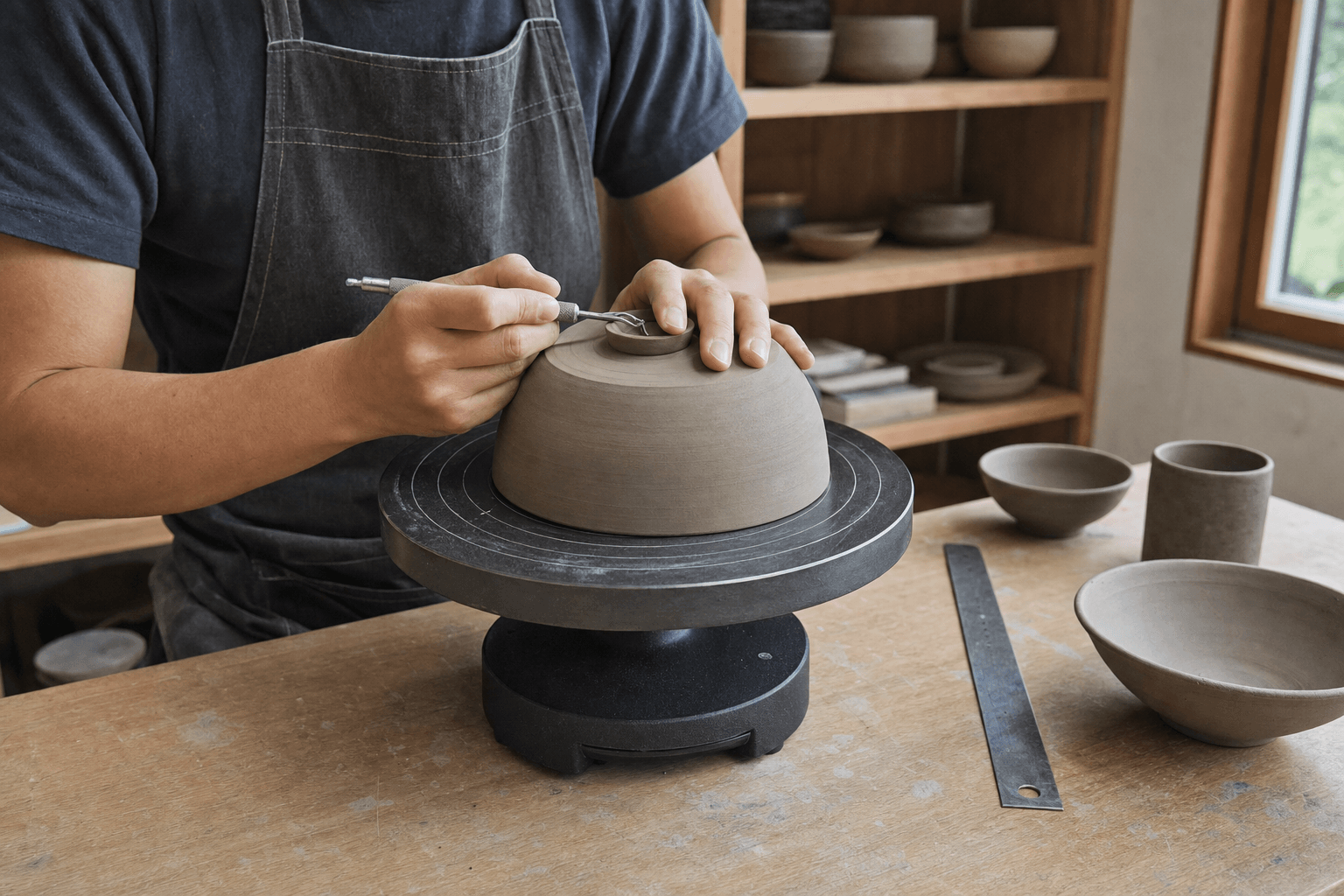 How to Choose a Pottery Trimming Turntable: Control, Size, and Inertia