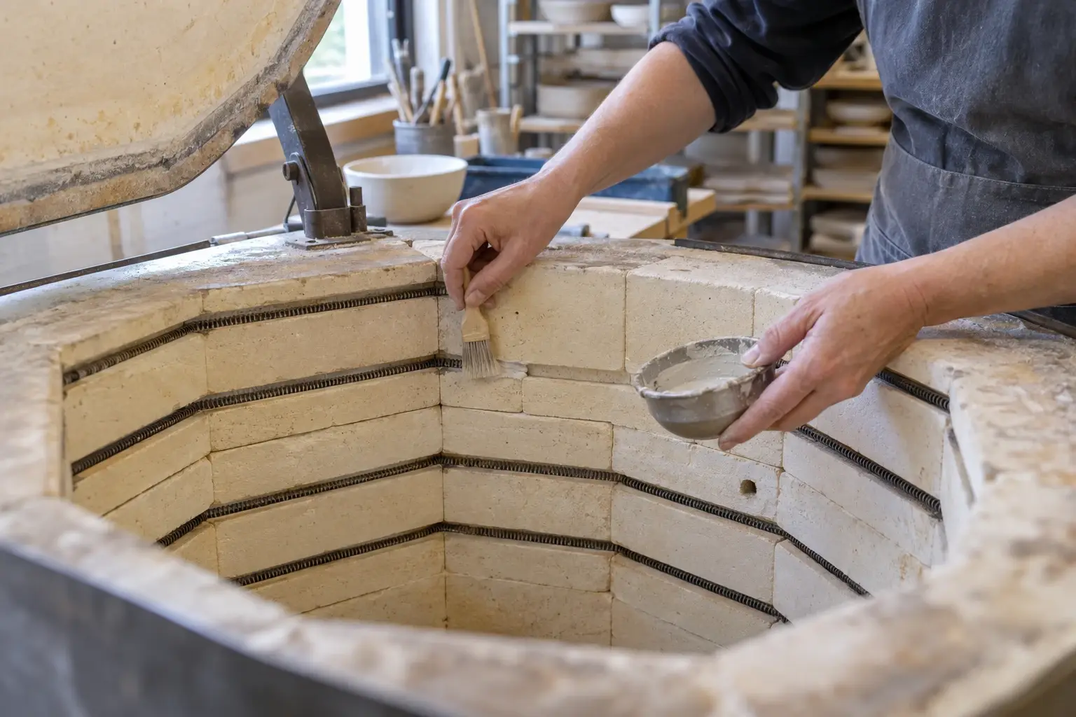 Kiln Cement Repair for Small Cracks and Joints