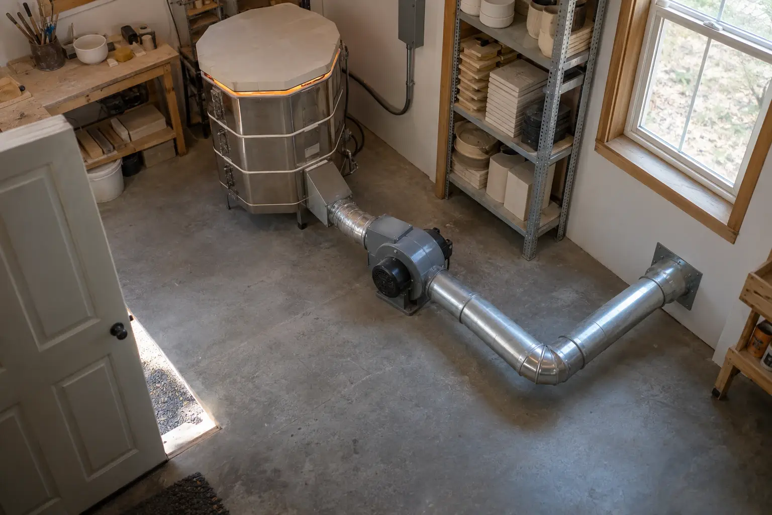 Downdraft Kiln Ventilation System: Studio Guide