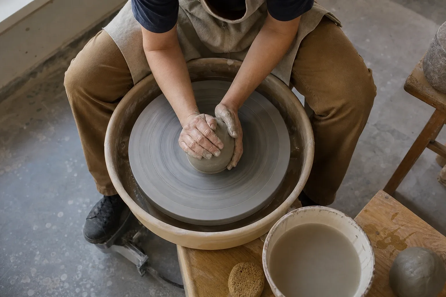 Centering Clay on the Wheel: Four Physical Controls