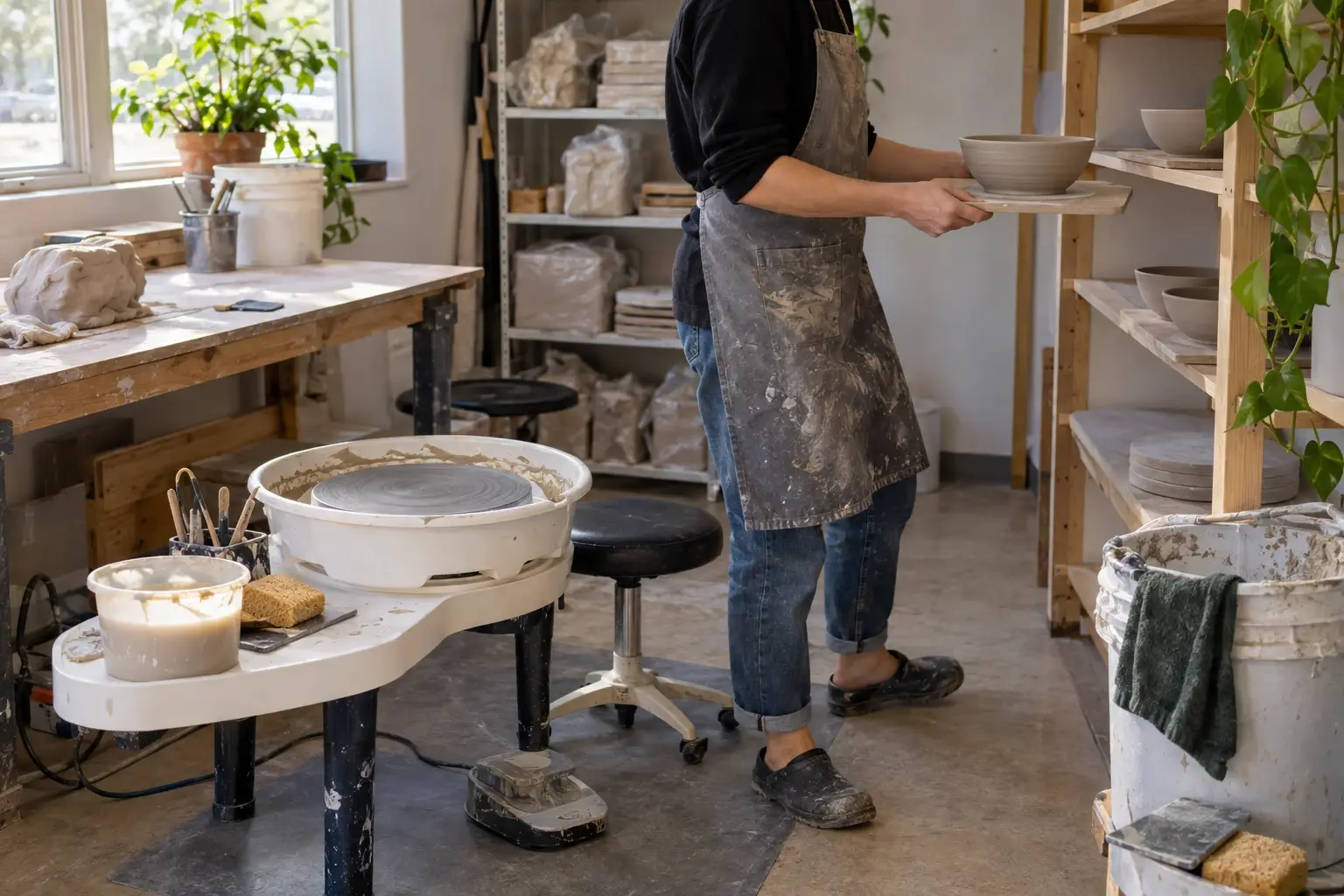Pottery Wheel Studio for Beginners: Plan Your Space