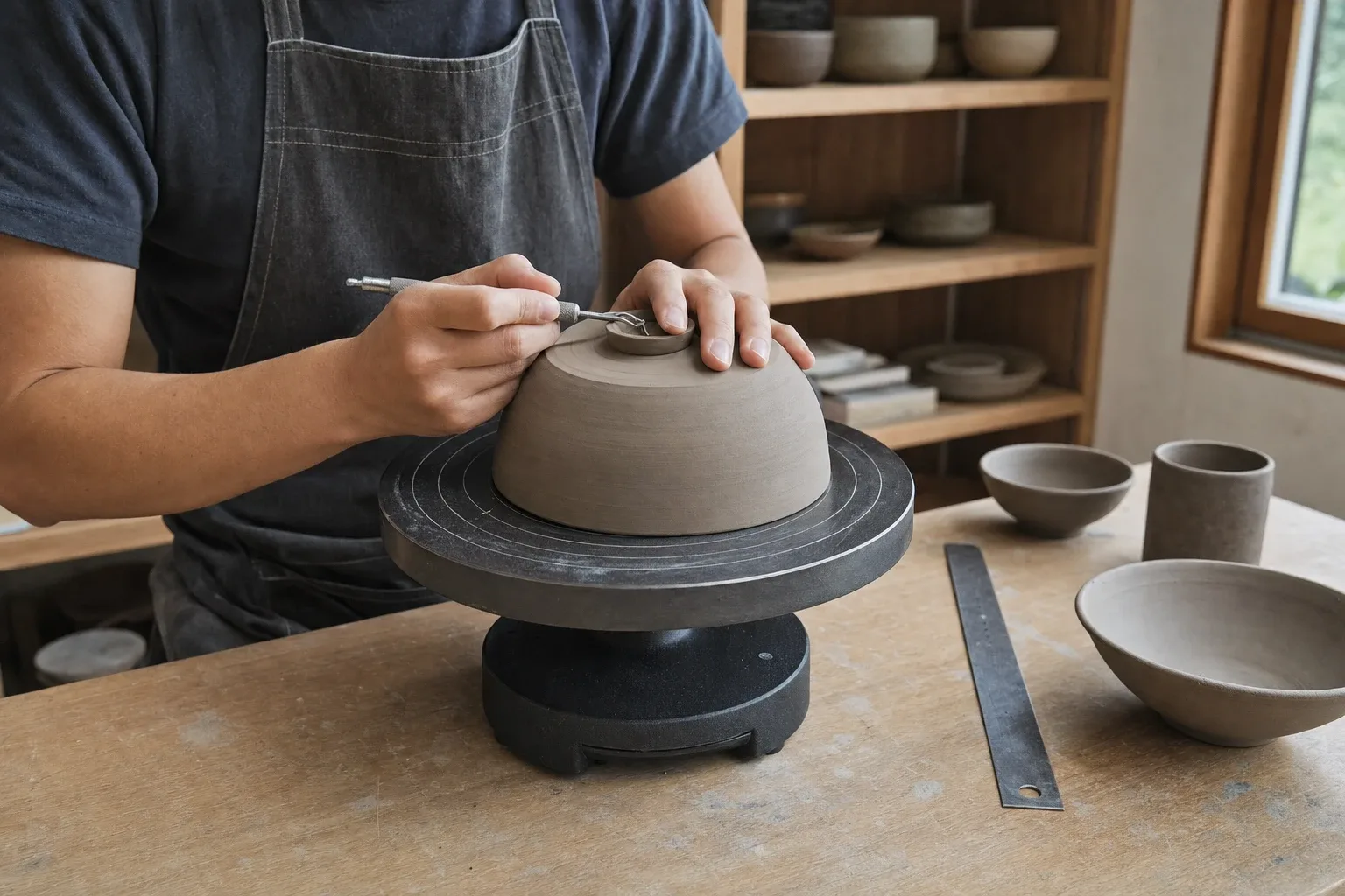 How to Choose a Pottery Trimming Turntable: Control, Size, and Inertia